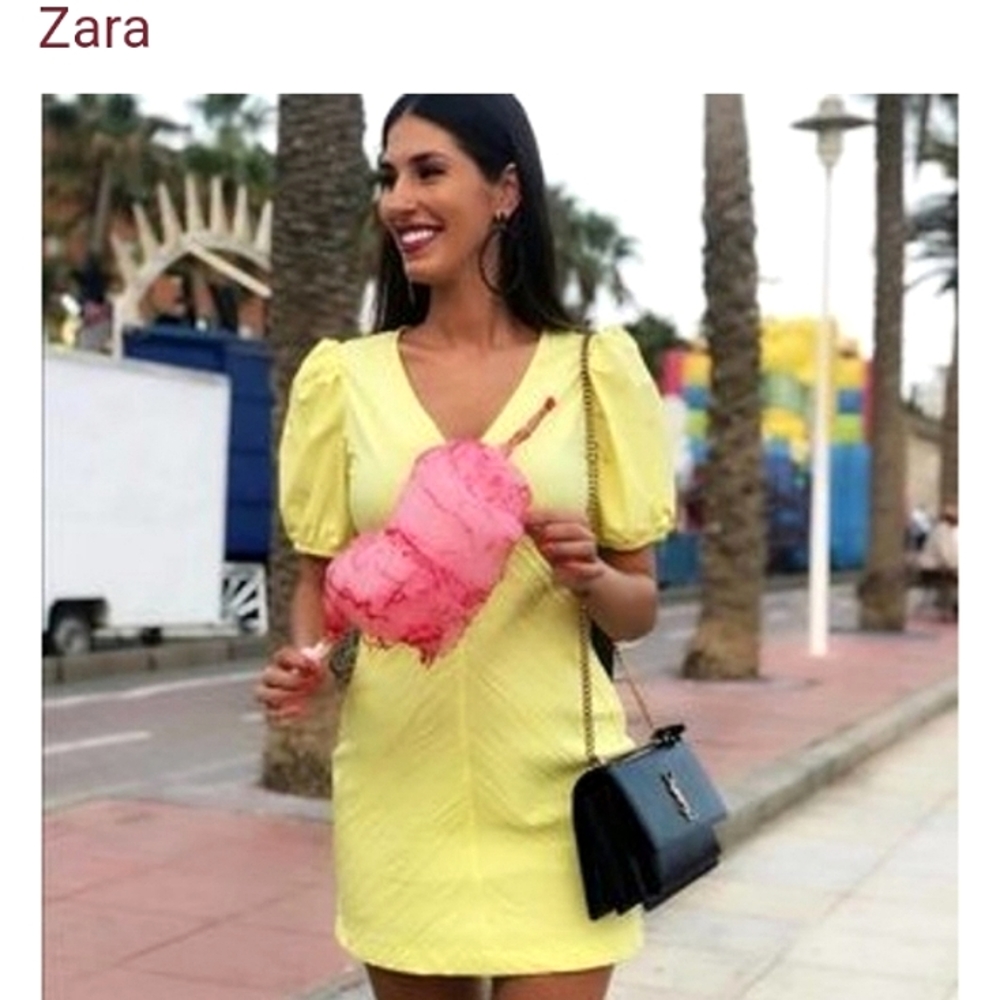 ZARA DRAPED MINI DRESS NWT